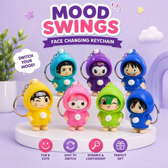 Cute Character Mini Keychain Figures β Collectible Toy Charmsπ§Έ (SAVE 250+ ON PACK OF 5 AND 3)