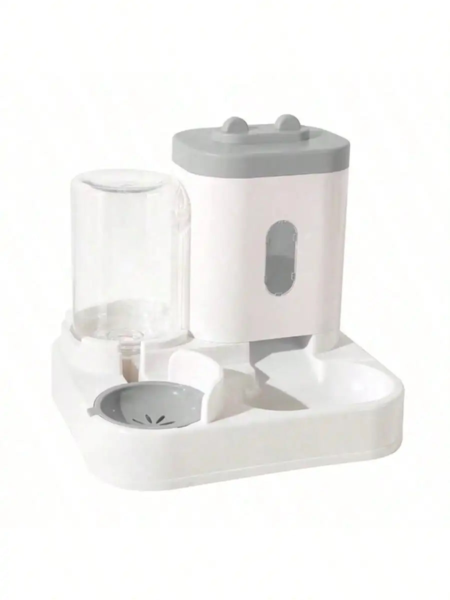 🐾 Automatic Gravity Pet Feeder & Water Dispenser Set | Large Capacity Food & Water Station for Cats & Small Dogs