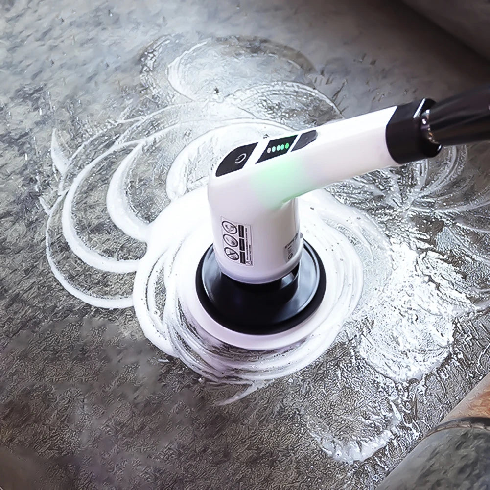 Cordless Electric Spin Scrubber – 3-in-1 Cleaning Brush