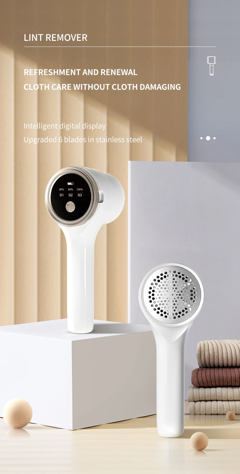 ✨ Rechargeable Electric Lint Remover | Portable Fabric Shaver for Clothes, Sweaters & Upholstery