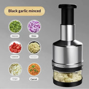 Premium Stainless Steel Garlic Press & Mini Food Chopper