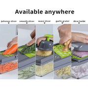 16-in-1 Multifunction Vegetable Chopper & Slicer Set