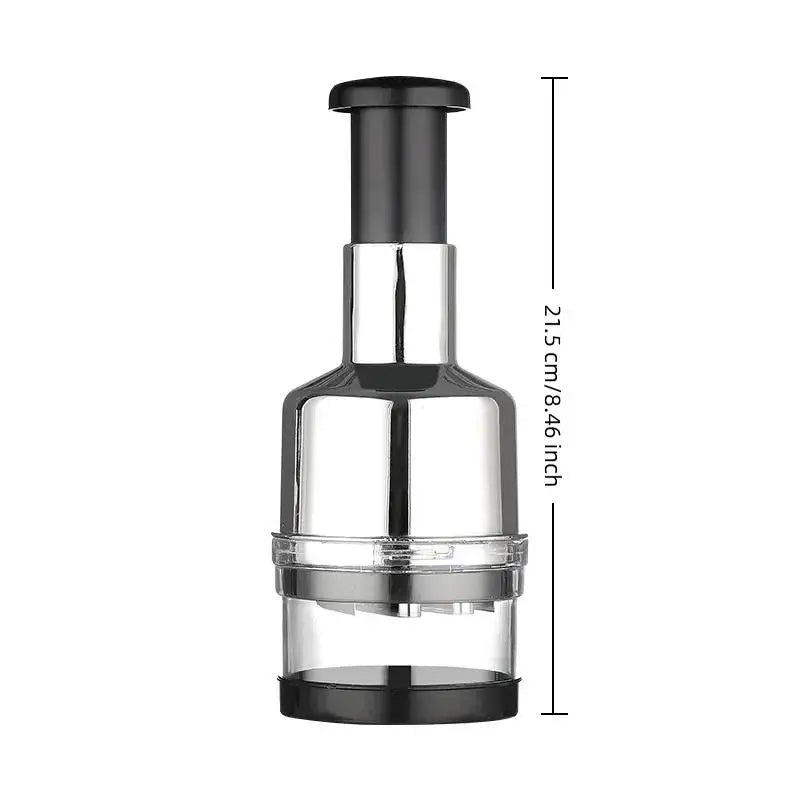 Premium Stainless Steel Garlic Press & Mini Food Chopper
