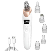 3 Suction Mode Electric Blackhead Remover Deep Cleansing Acne Removal Vacuum Pore Cleaner Comfortable Grip 5 Suction Heads