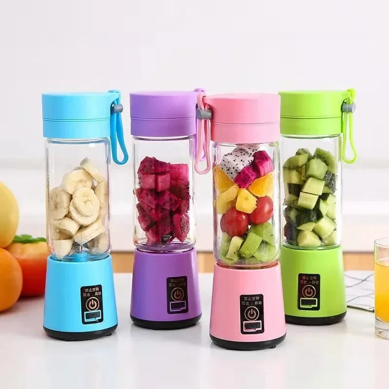 Portable Electric Handheld Blender Rechargeable Fruit Juicer Cup Mini Mixer for Smoothies Milkshakes