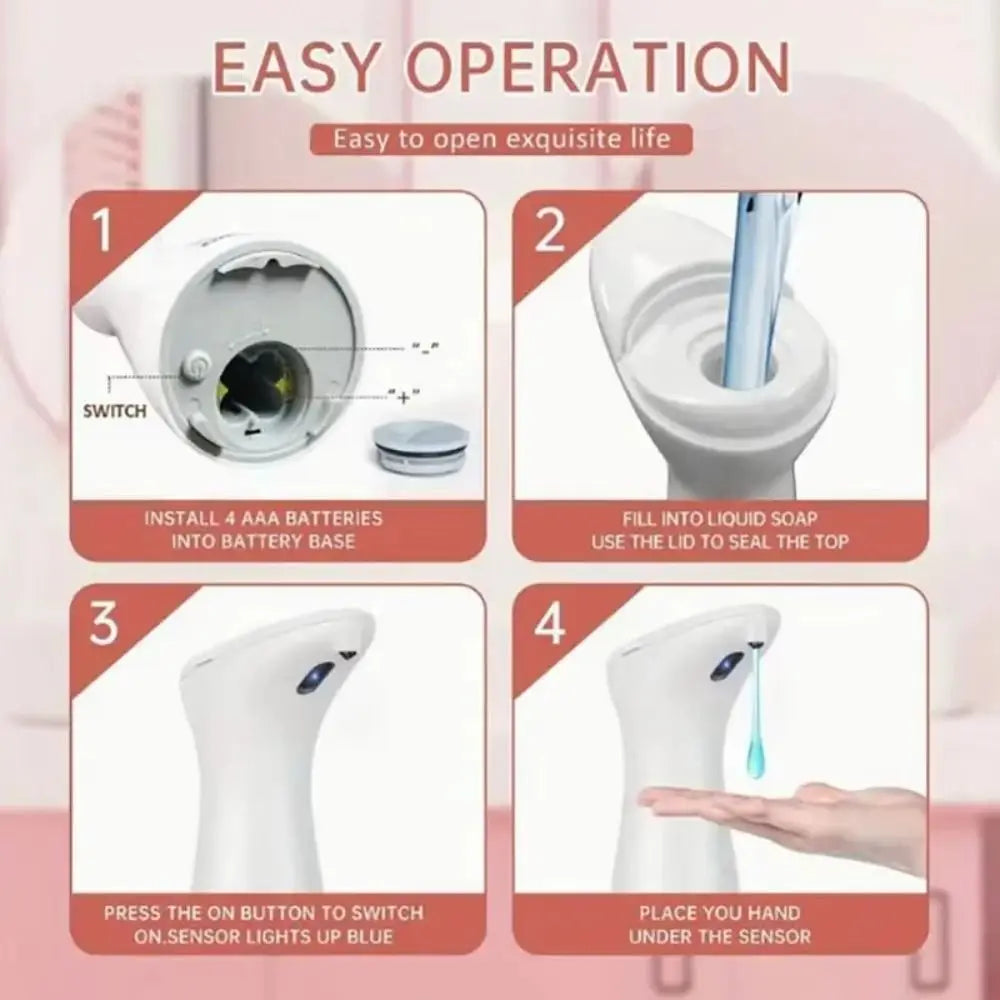 Automatic Touchless Soap Dispenser – Rechargeable & Waterproof