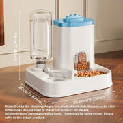 🐾 Automatic Gravity Pet Feeder & Water Dispenser Set | Large Capacity Food & Water Station for Cats & Small Dogs