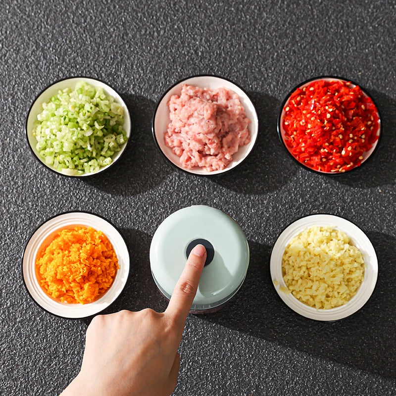 🔪 USB Rechargeable Mini Electric Food Chopper | Garlic, Meat & Vegetable Processor