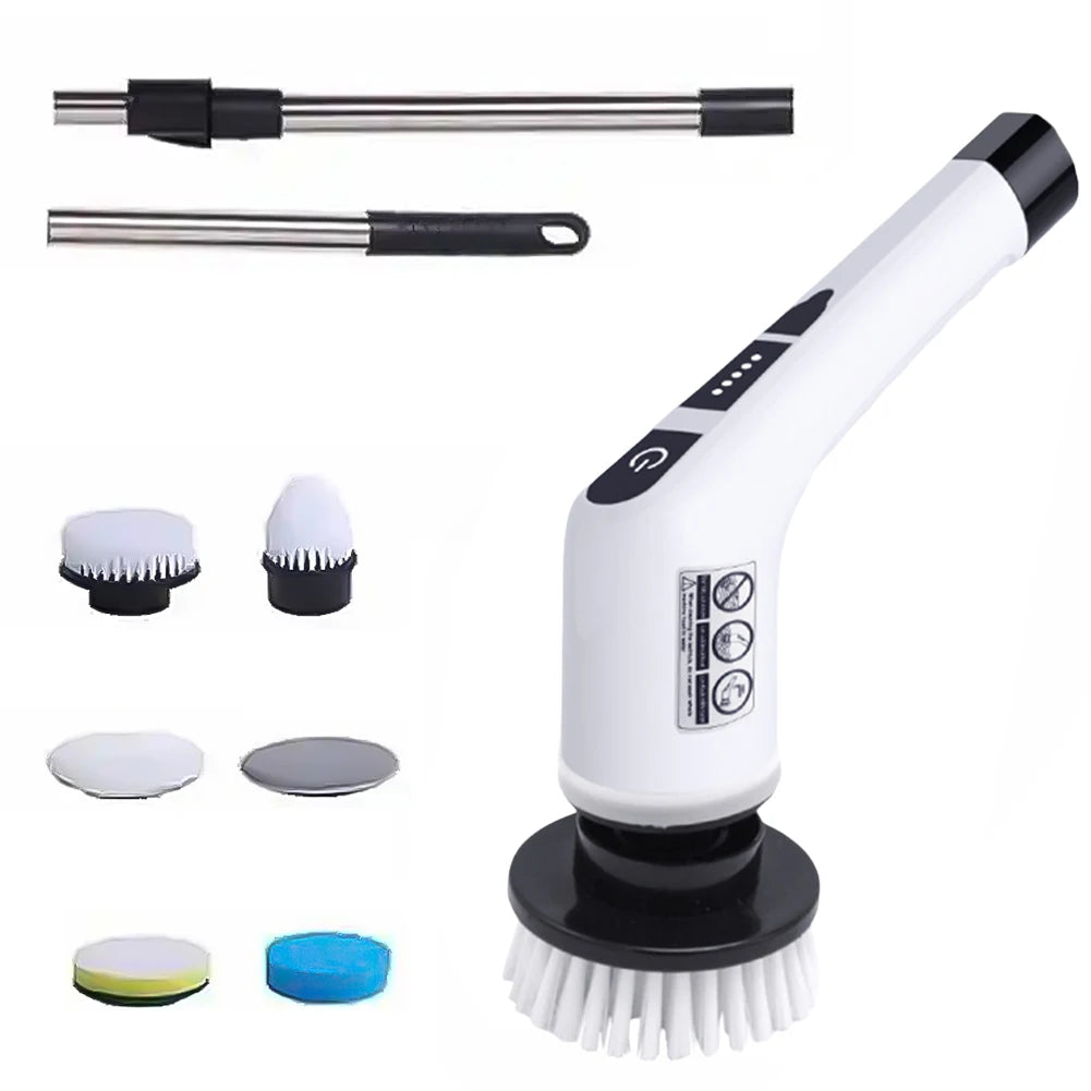 Cordless Electric Spin Scrubber – 3-in-1 Cleaning Brush