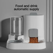 🐾 Automatic Gravity Pet Feeder & Water Dispenser Set | Large Capacity Food & Water Station for Cats & Small Dogs