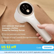 ✨ Rechargeable Electric Lint Remover | Portable Fabric Shaver for Clothes, Sweaters & Upholstery