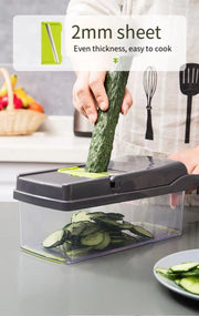 16-in-1 Multifunction Vegetable Chopper & Slicer Set