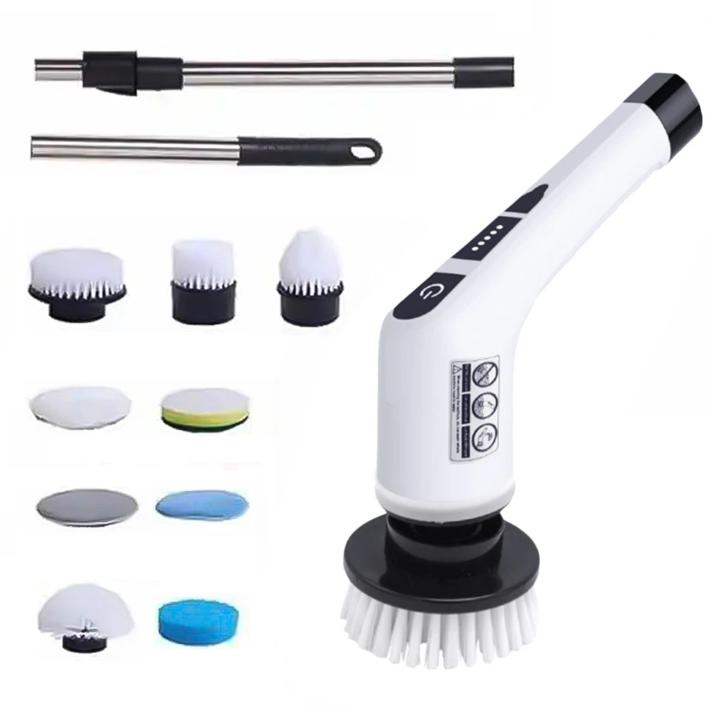 Cordless Electric Spin Scrubber – 3-in-1 Cleaning Brush