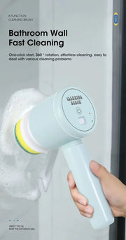 ✨ Cordless Electric Spin Scrubber | Rechargeable 5-in-1 Cleaning Brush for Bathroom, Kitchen & Car