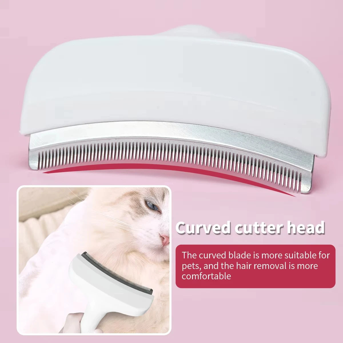🐾 Premium Self-Cleaning Slicker Brush & Stainless Steel Pet Comb | Anti-Tangle Grooming Tool for Dogs & Cats