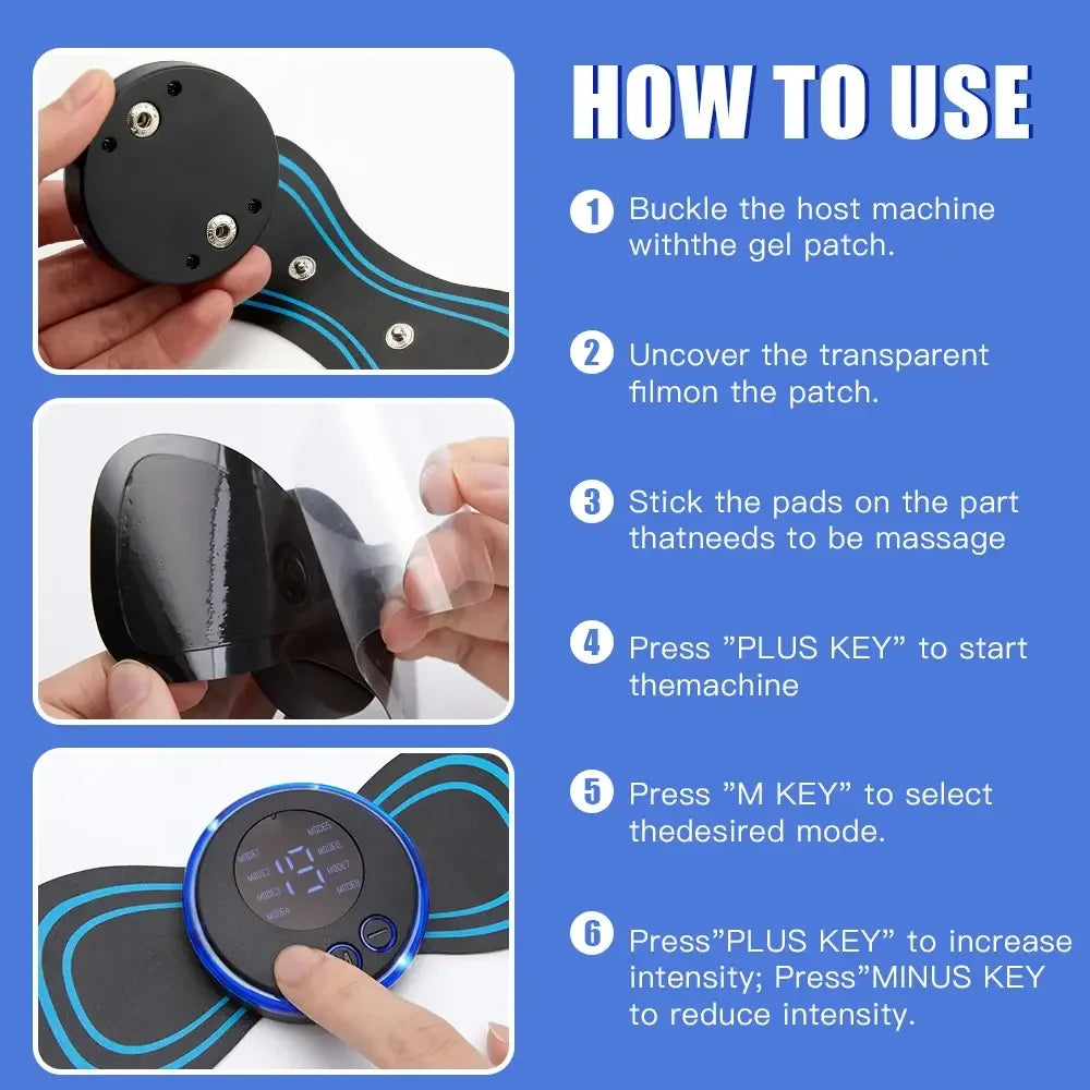 💆 Smart EMS Neck Massager | Portable Electric Neck & Shoulder Pain Relief Device