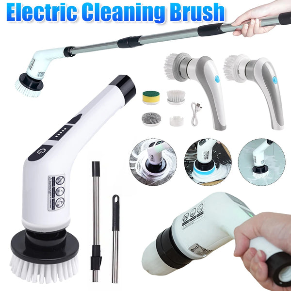 Cordless Electric Spin Scrubber – 3-in-1 Cleaning Brush