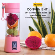 Portable Electric Handheld Blender Rechargeable Fruit Juicer Cup Mini Mixer for Smoothies Milkshakes