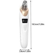3 Suction Mode Electric Blackhead Remover Deep Cleansing Acne Removal Vacuum Pore Cleaner Comfortable Grip 5 Suction Heads