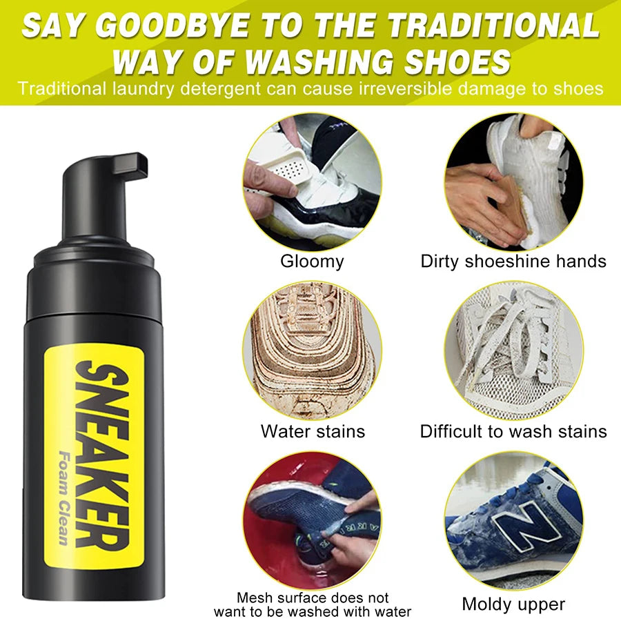 Premium Sneaker Cleaner Kit – Safe for Leather, Suede, Canvas & More