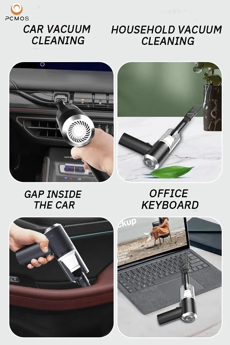 🧹 Portable Wireless Vacuum Cleaner | High-Power Handheld Vacuum for Home & Car