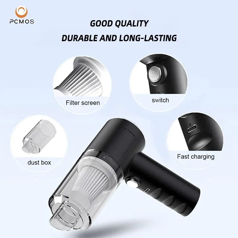 🧹 Portable Wireless Vacuum Cleaner | High-Power Handheld Vacuum for Home & Car