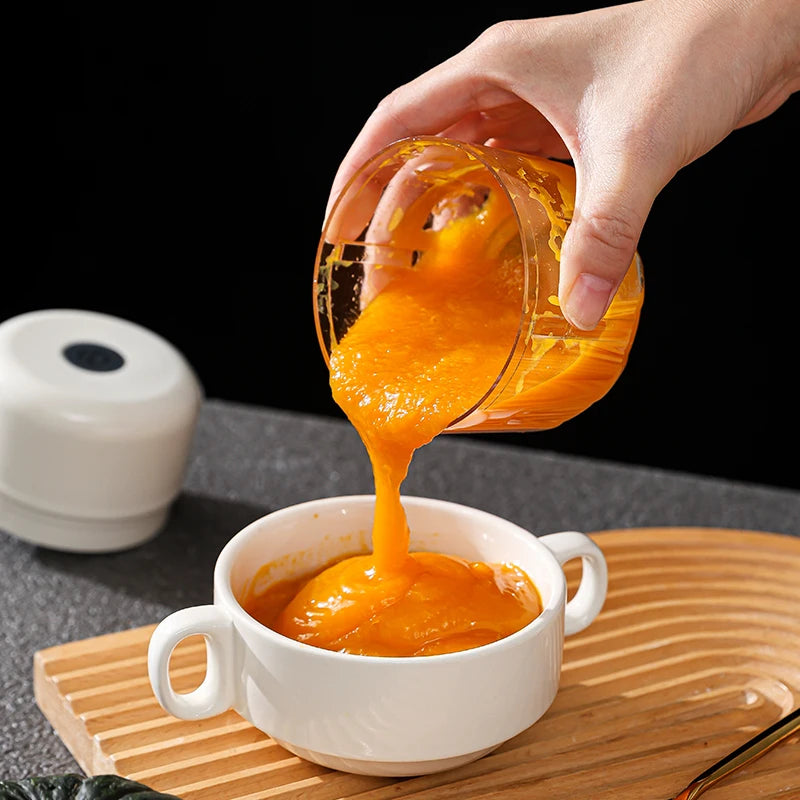 🔪 USB Rechargeable Mini Electric Food Chopper | Garlic, Meat & Vegetable Processor