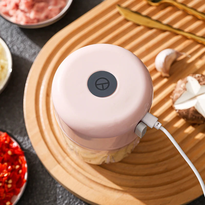 🔪 USB Rechargeable Mini Electric Food Chopper | Garlic, Meat & Vegetable Processor