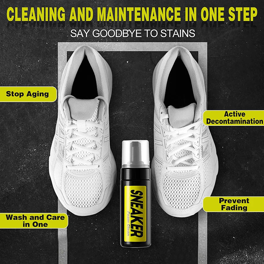 Premium Sneaker Cleaner Kit – Safe for Leather, Suede, Canvas & More