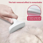 🐾 Premium Self-Cleaning Slicker Brush & Stainless Steel Pet Comb | Anti-Tangle Grooming Tool for Dogs & Cats