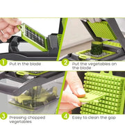 16-in-1 Multifunction Vegetable Chopper & Slicer Set