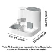 🐾 Automatic Gravity Pet Feeder & Water Dispenser Set | Large Capacity Food & Water Station for Cats & Small Dogs
