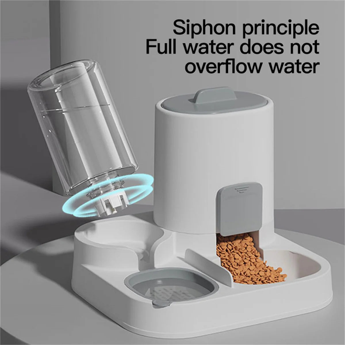 🐾 Automatic Gravity Pet Feeder & Water Dispenser Set | Large Capacity Food & Water Station for Cats & Small Dogs