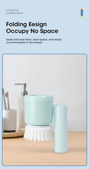 ✨ Cordless Electric Spin Scrubber | Rechargeable 5-in-1 Cleaning Brush for Bathroom, Kitchen & Car