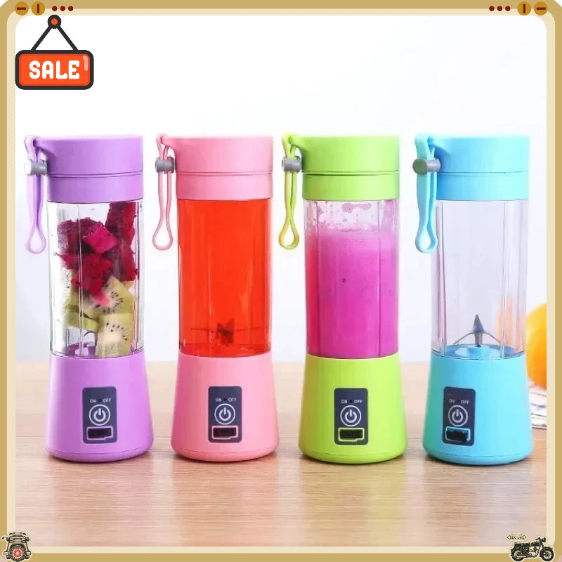 Portable Electric Handheld Blender Rechargeable Fruit Juicer Cup Mini Mixer for Smoothies Milkshakes