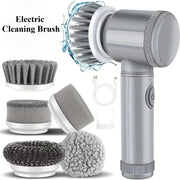 ✨ Cordless Electric Spin Scrubber | Rechargeable 5-in-1 Cleaning Brush for Bathroom, Kitchen & Car
