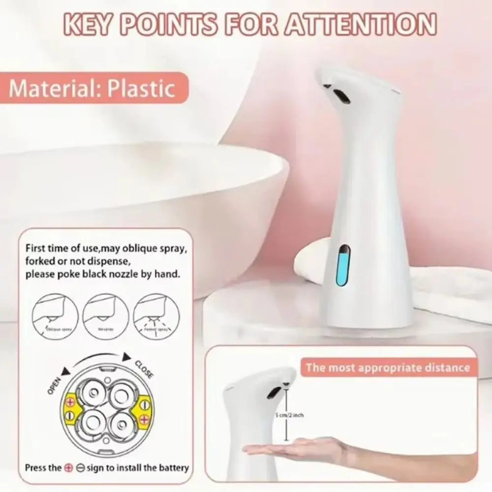 Automatic Touchless Soap Dispenser – Rechargeable & Waterproof