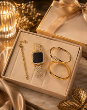 Luxury Diamond Touch Smart Watch & Bracelet Set