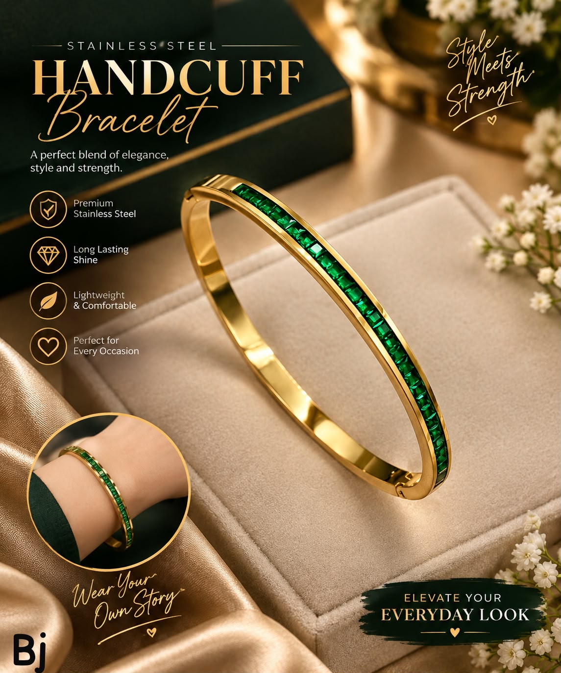 Luxury Stainless Steel Handcuff Bracelets for Women – Elegant Adjustable Cuff Designs