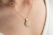 Customized Openable Angel Wings Heart Locket – Personalized Zircon Pendant