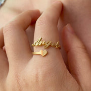 Personalized Customized Name Rings for Her – Adjustable & Premium Quality