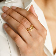 Personalized Customized Name Rings for Her – Adjustable & Premium Quality