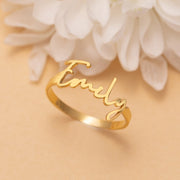 Personalized Customized Name Rings for Her – Adjustable & Premium Quality