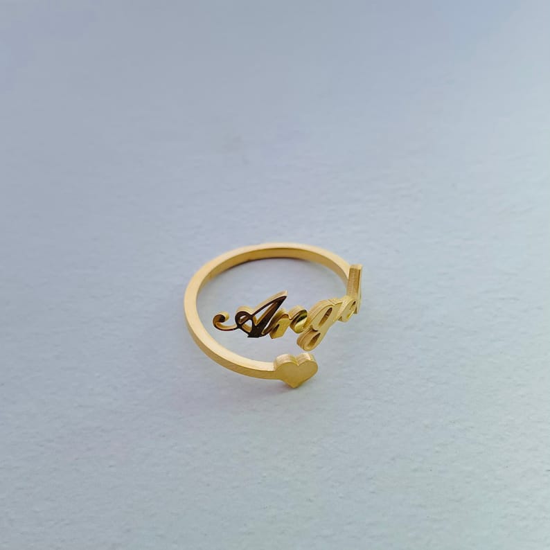 Personalized Customized Name Rings for Her – Adjustable & Premium Quality