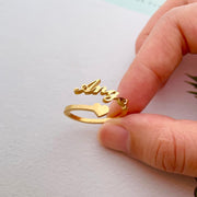 Personalized Customized Name Rings for Her – Adjustable & Premium Quality