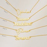 Customized Elegant Name Necklace – Personalized High-Polish Chain for Her   [Whatsapp to customize] = 03022328604