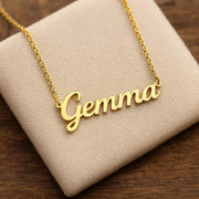 Customized Elegant Name Necklace – Personalized High-Polish Chain for Her   [Whatsapp to customize] = 03022328604