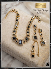 Onyx Majesty black jewelry set