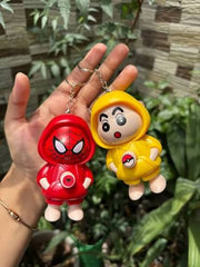 Cute Character Mini Keychain Figures – Collectible Toy Charms🧸