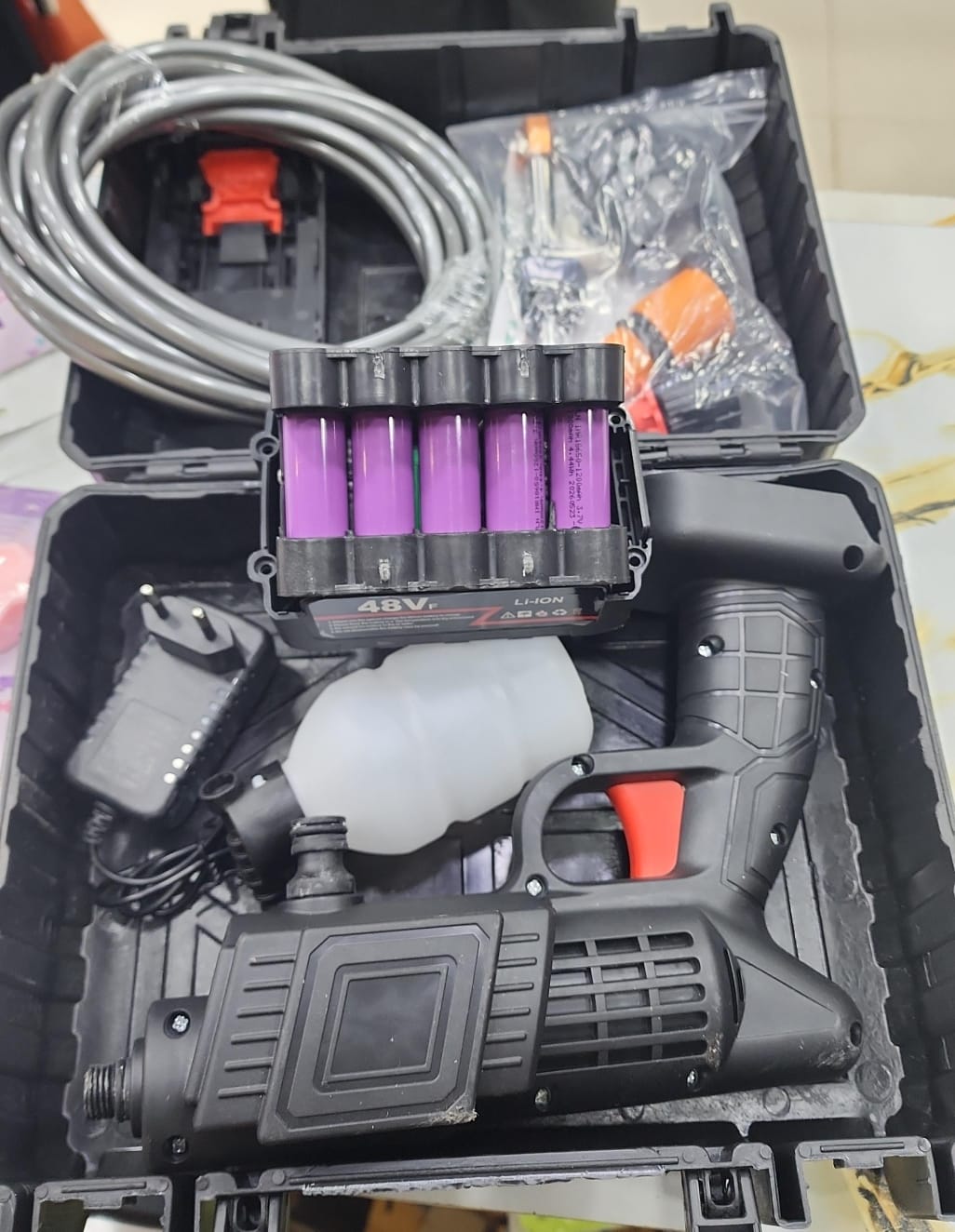 Powerful Cordless Car Washer With Dual Battery🤩